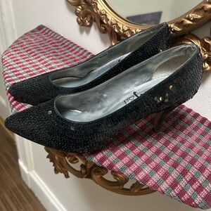 Dolce by Pierre Black Sequin Women's Heels